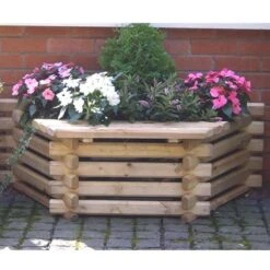 Norlog Flatback Planter With Seat